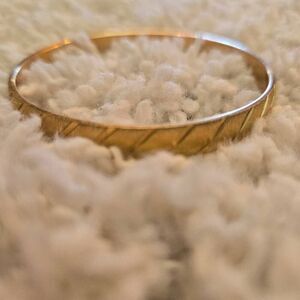 Vintage Monet Gold Bangle Bracelet